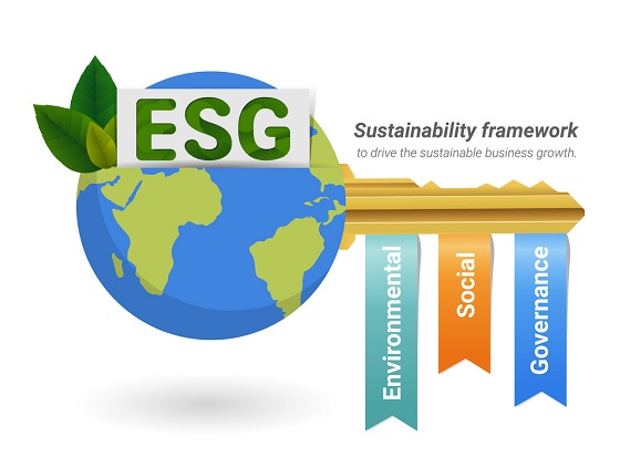 key-of-sustainable-business-esg-concept-vector